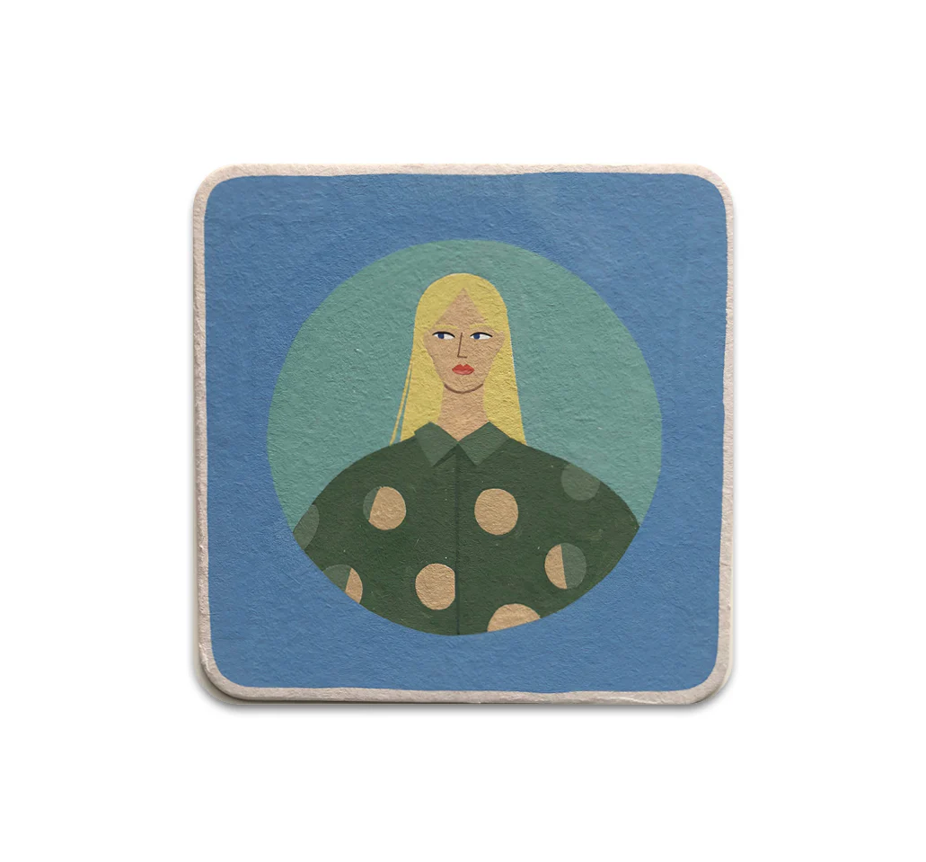 S3 Ayumi Takahashi - Blue Green Coaster