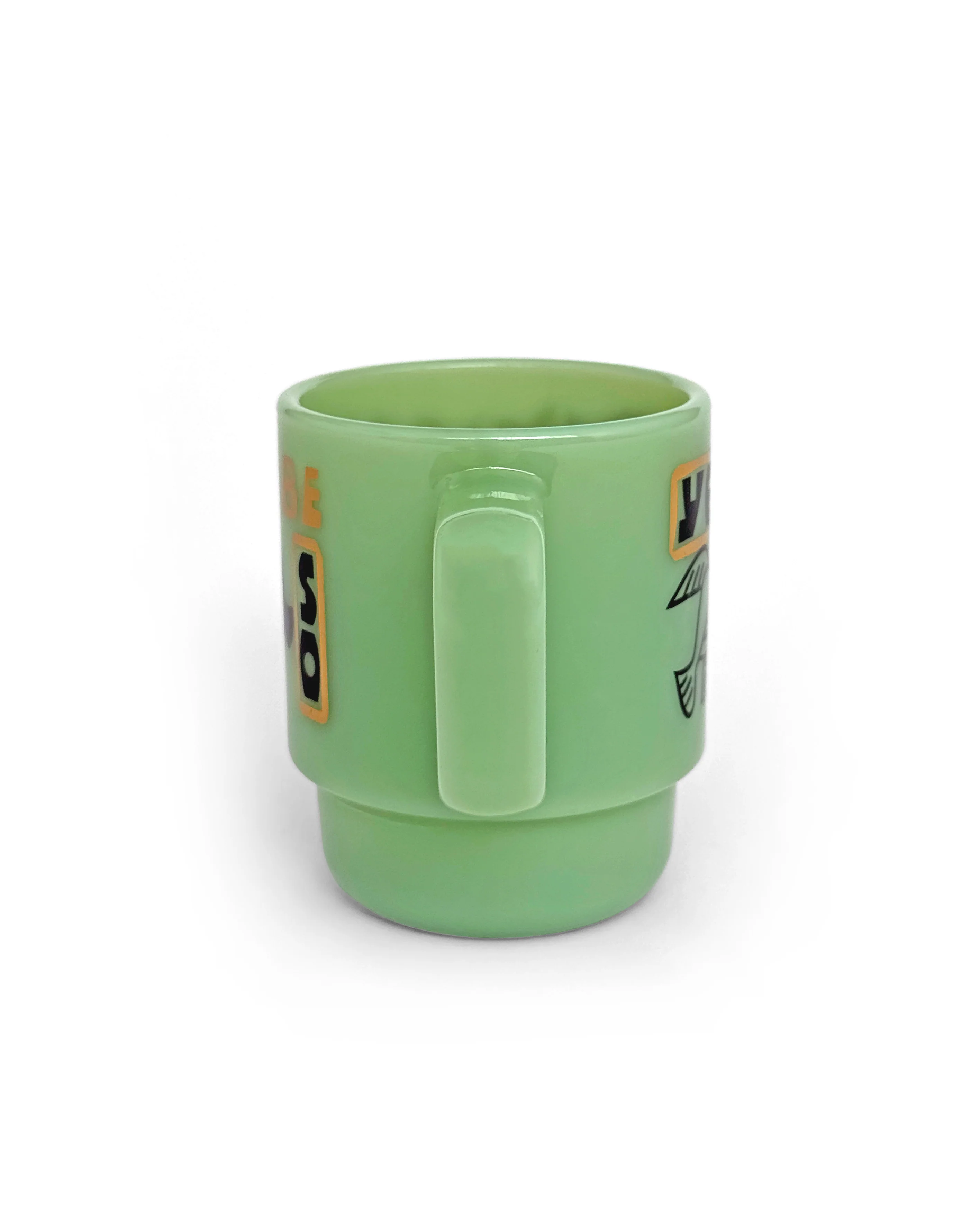 Bill Rebholz - Yes No Maybe So Milk Glass Mug - Image 4