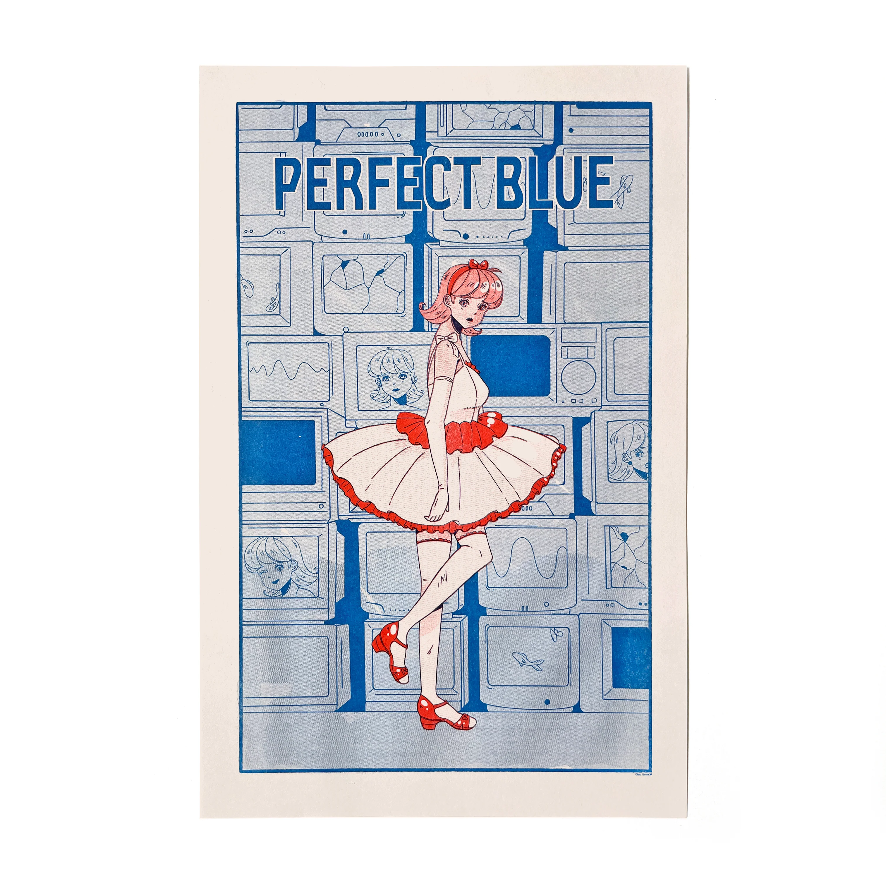 Chlo Greve x Animayhem - Perfect Blue Risograph - Image 2
