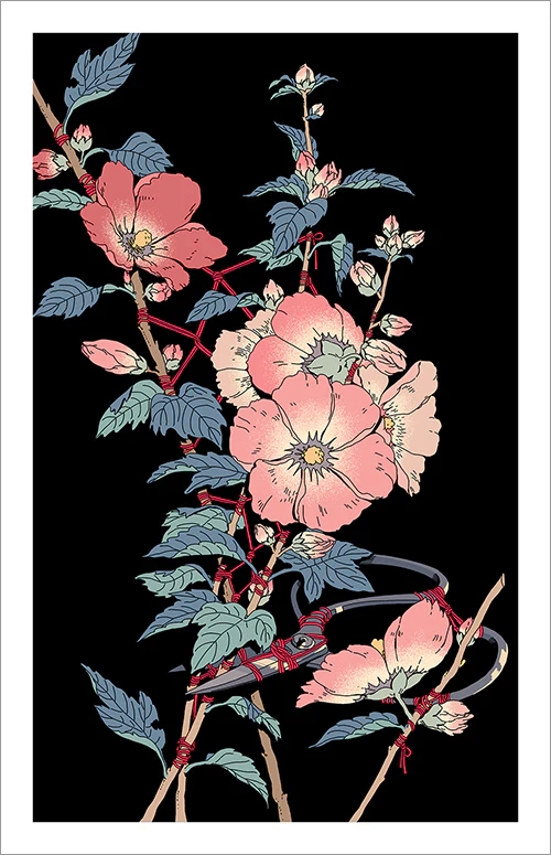 Choo - Hollyhock Print - Image 2