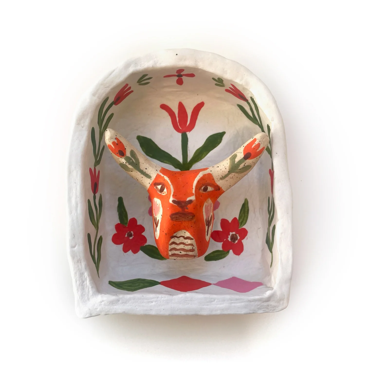 Corinne Lent - Orange Bull Shrine