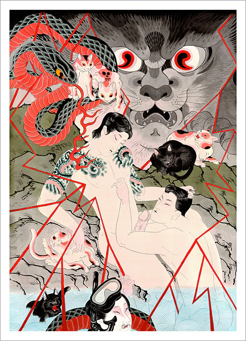 David Le Goon - Love Island - The Cats Out of the Bag (2/3) Print - Image 2