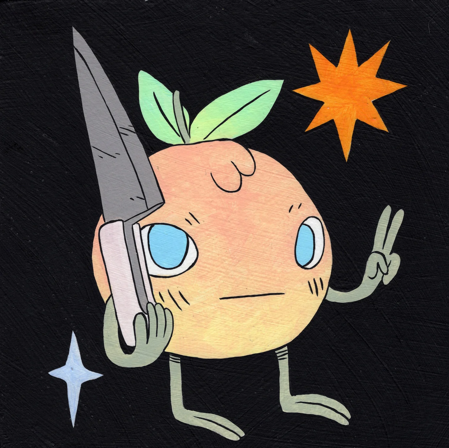 Deth P. Sun - Orange with Knife