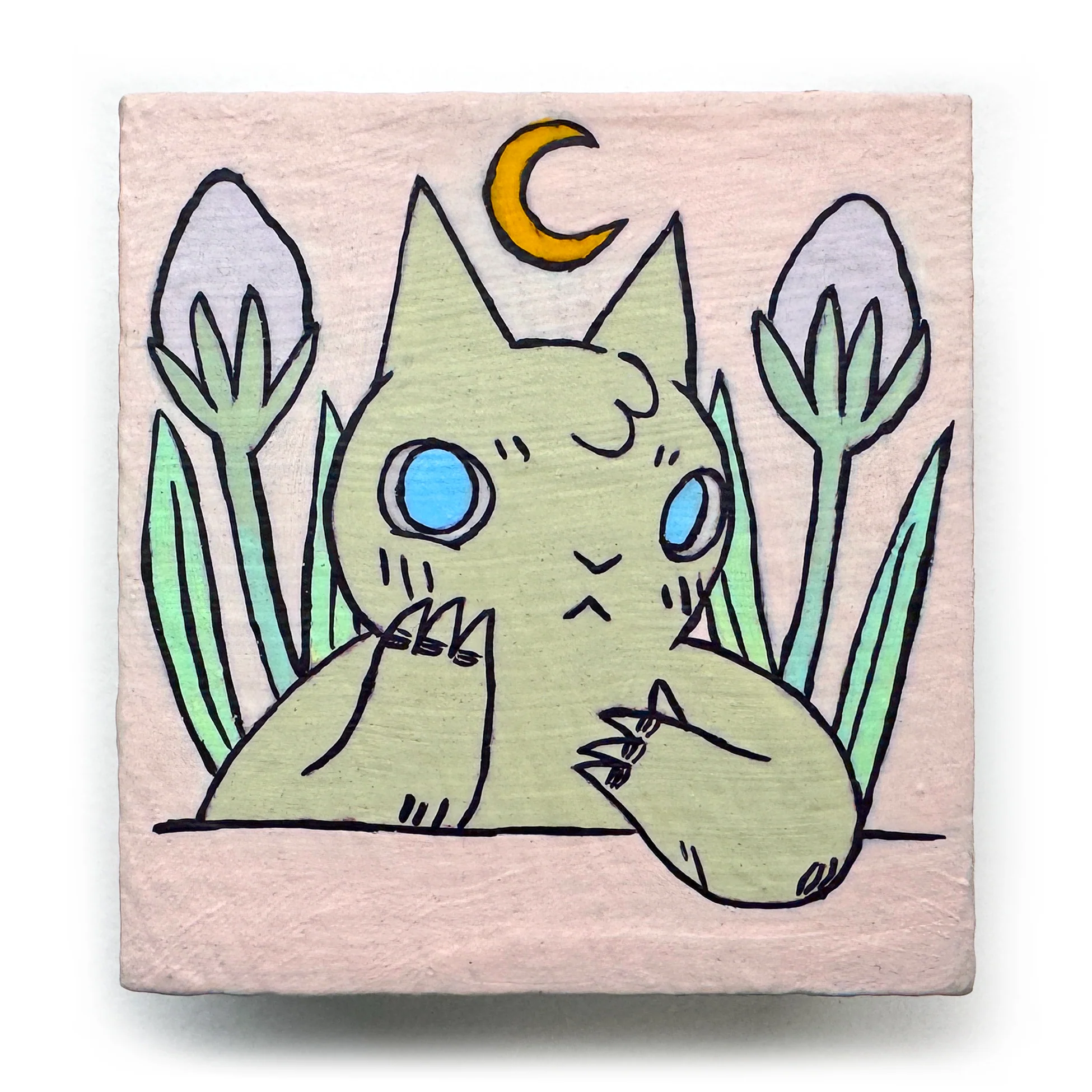 Deth Sun - Cat with Flowers