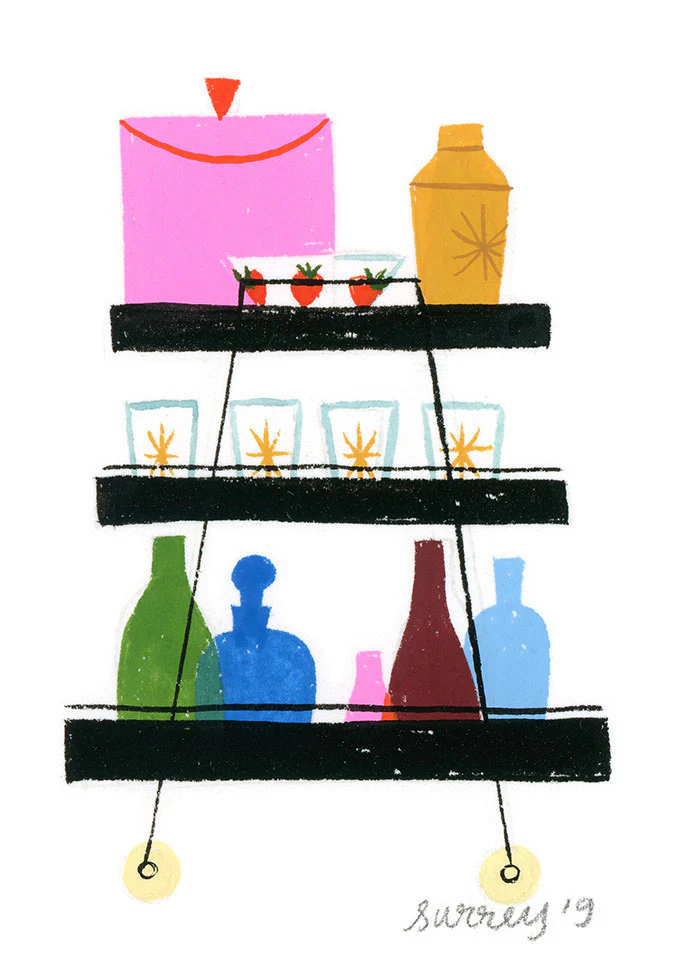 Ellen Surrey - Bar Cart