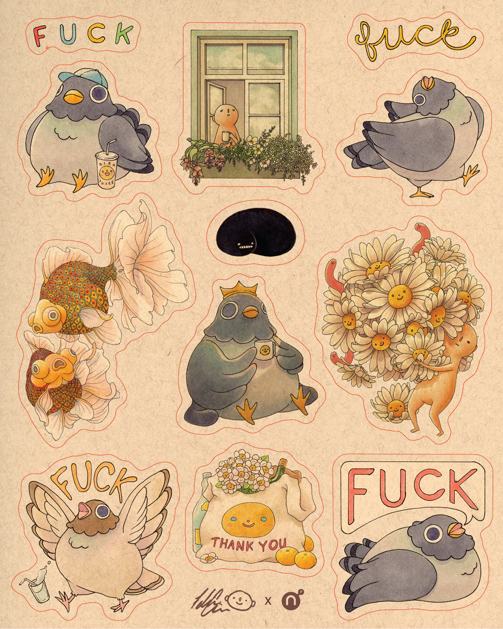 Felicia Chiao - Friends Sticker Sheet - Image 3