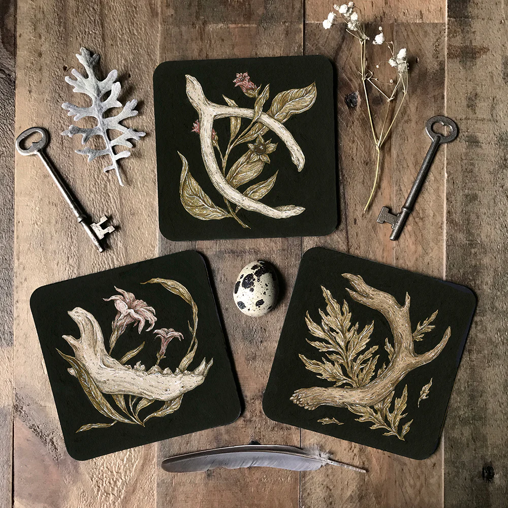 S3 Jessica Roux - Jaw & Datura Coaster - Image 2