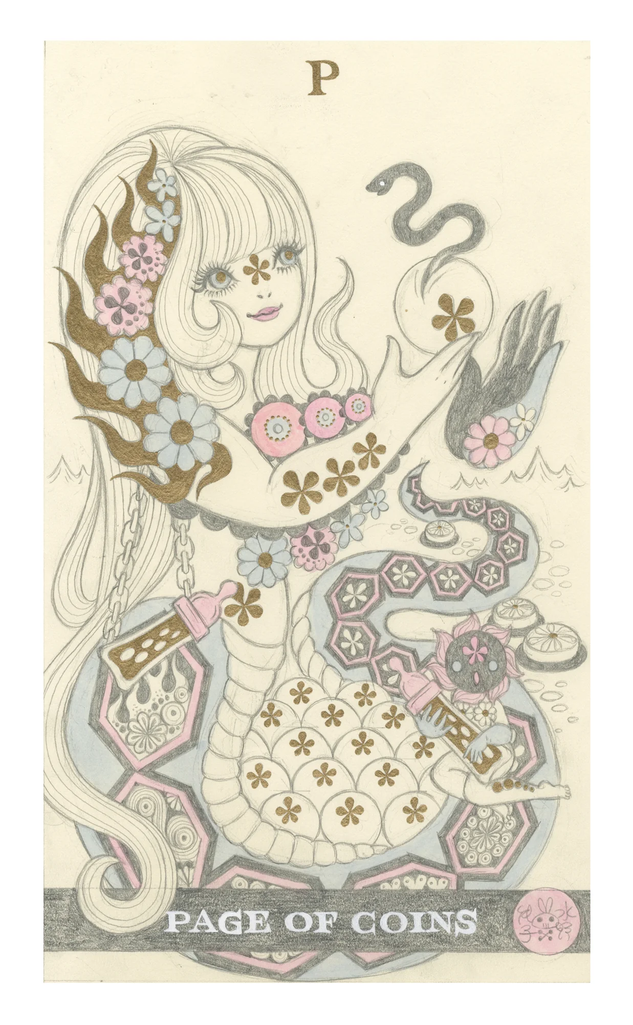 Junko Mizuno - Page Of Coins: Snake Mother - Image 2