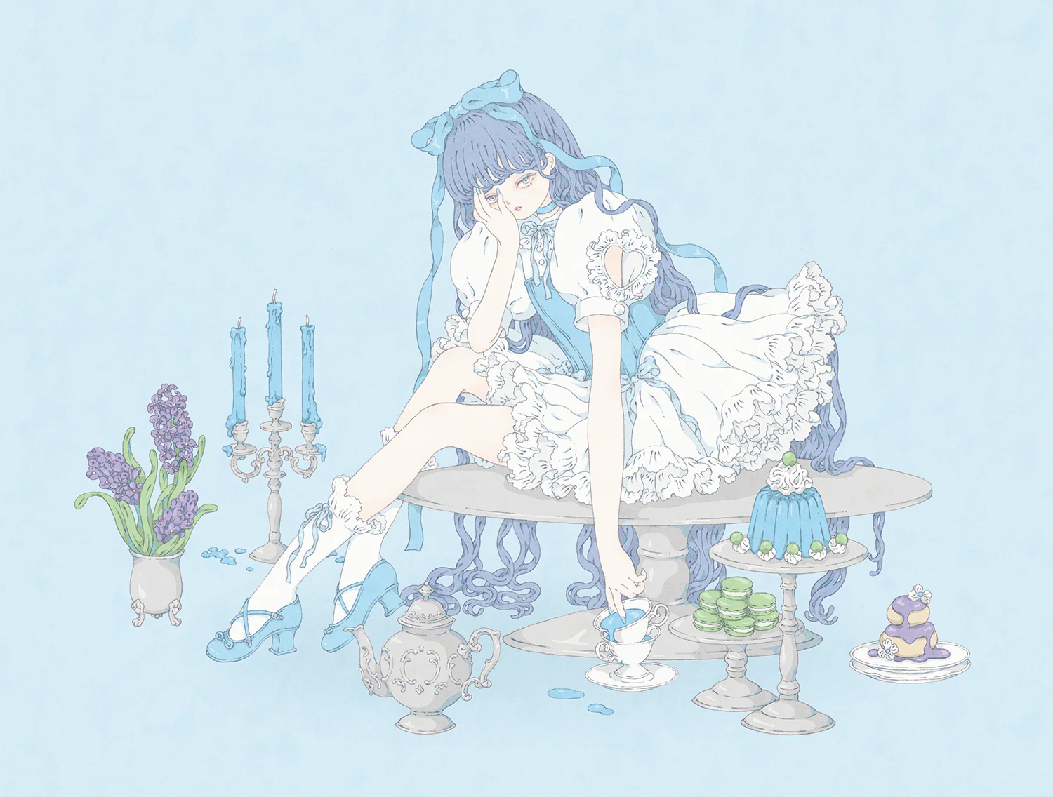 Kira Imai - Blue (Framed) Print - Image 2
