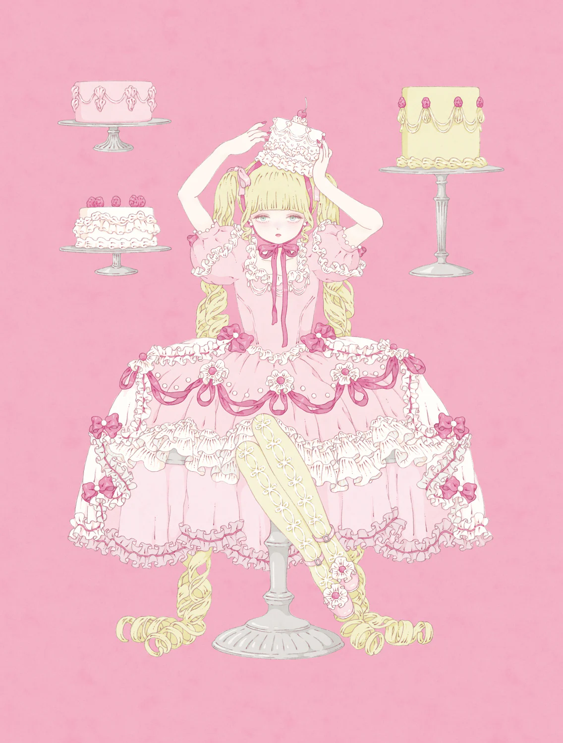 Kira Imai - Cherry Cake Dress Print