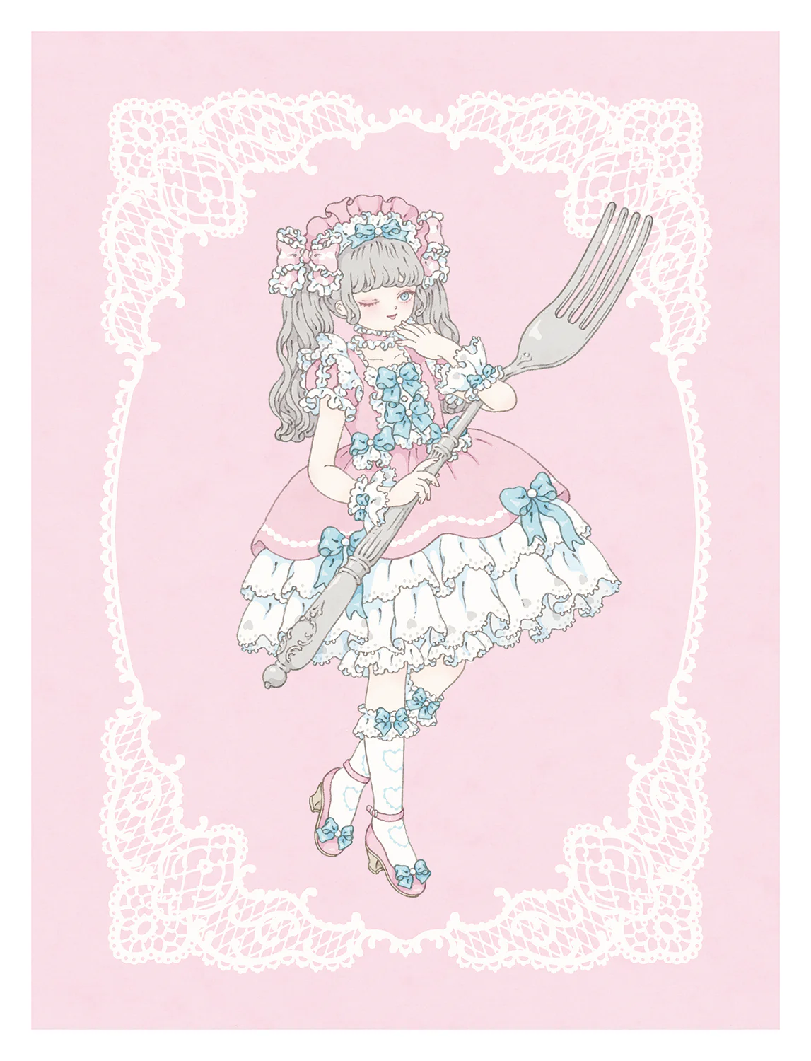 Kira Imai - For Dessert Fork Print