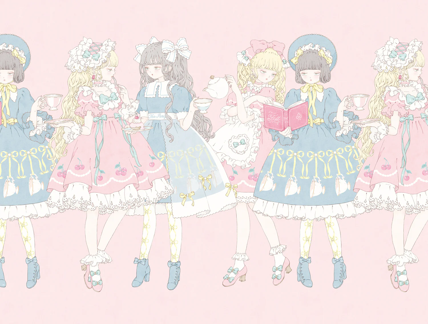 Kira Imai - Neverending Tea Party Print