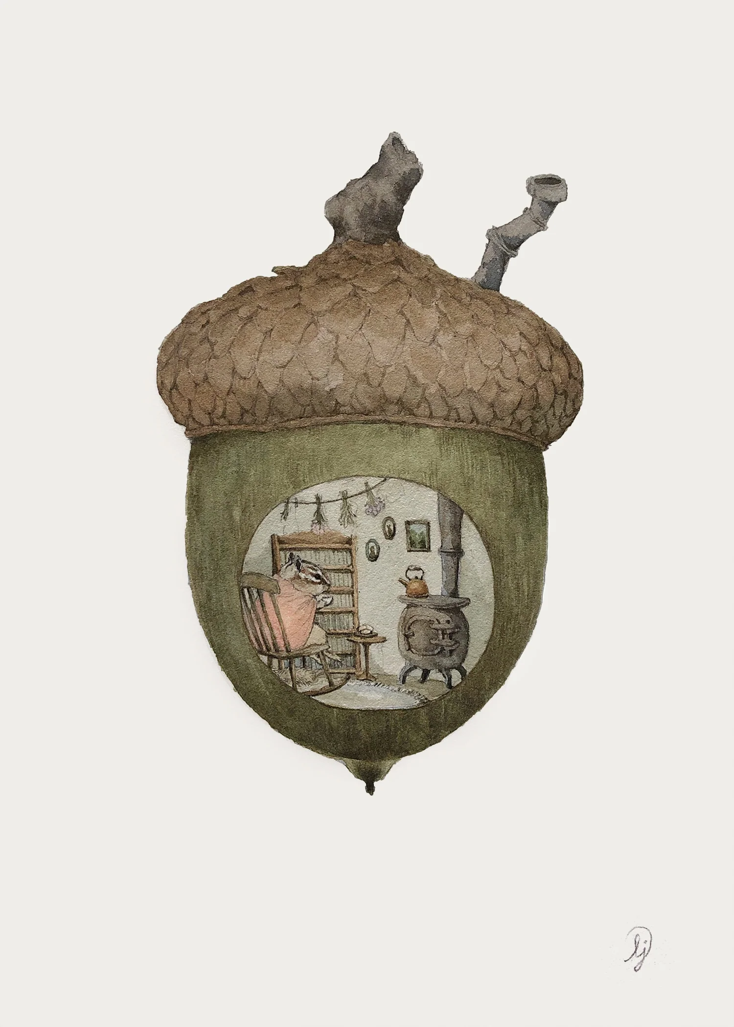 Lily Seika Jones - Acorn Print