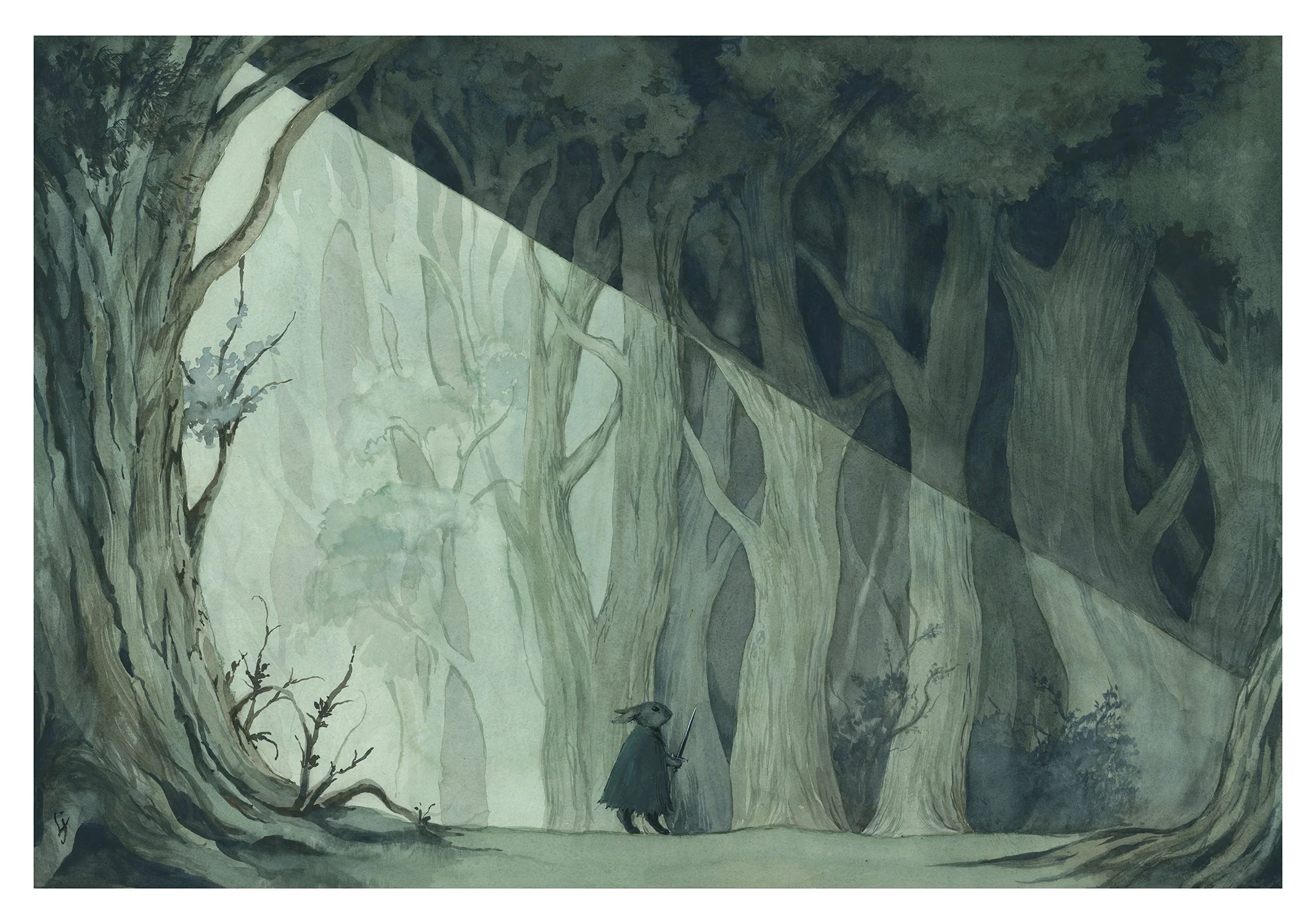 Lily Seika Jones - Brave Little Rabbit Print