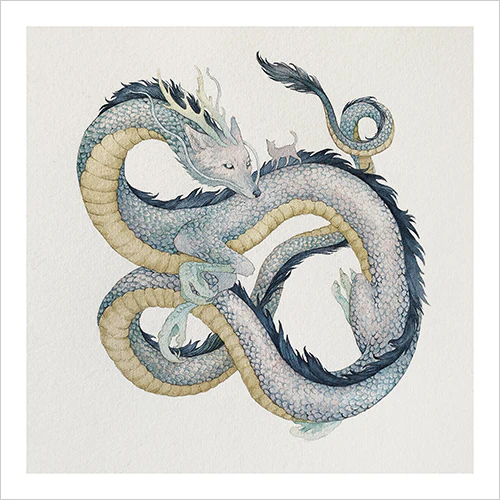 Lily Seika Jones - Dragon and Cat Print - Image 2