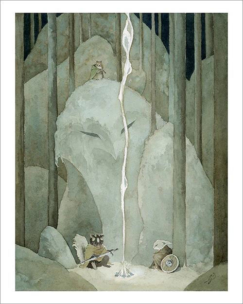 Lily Seika Jones - Owl Statue Print - Image 2
