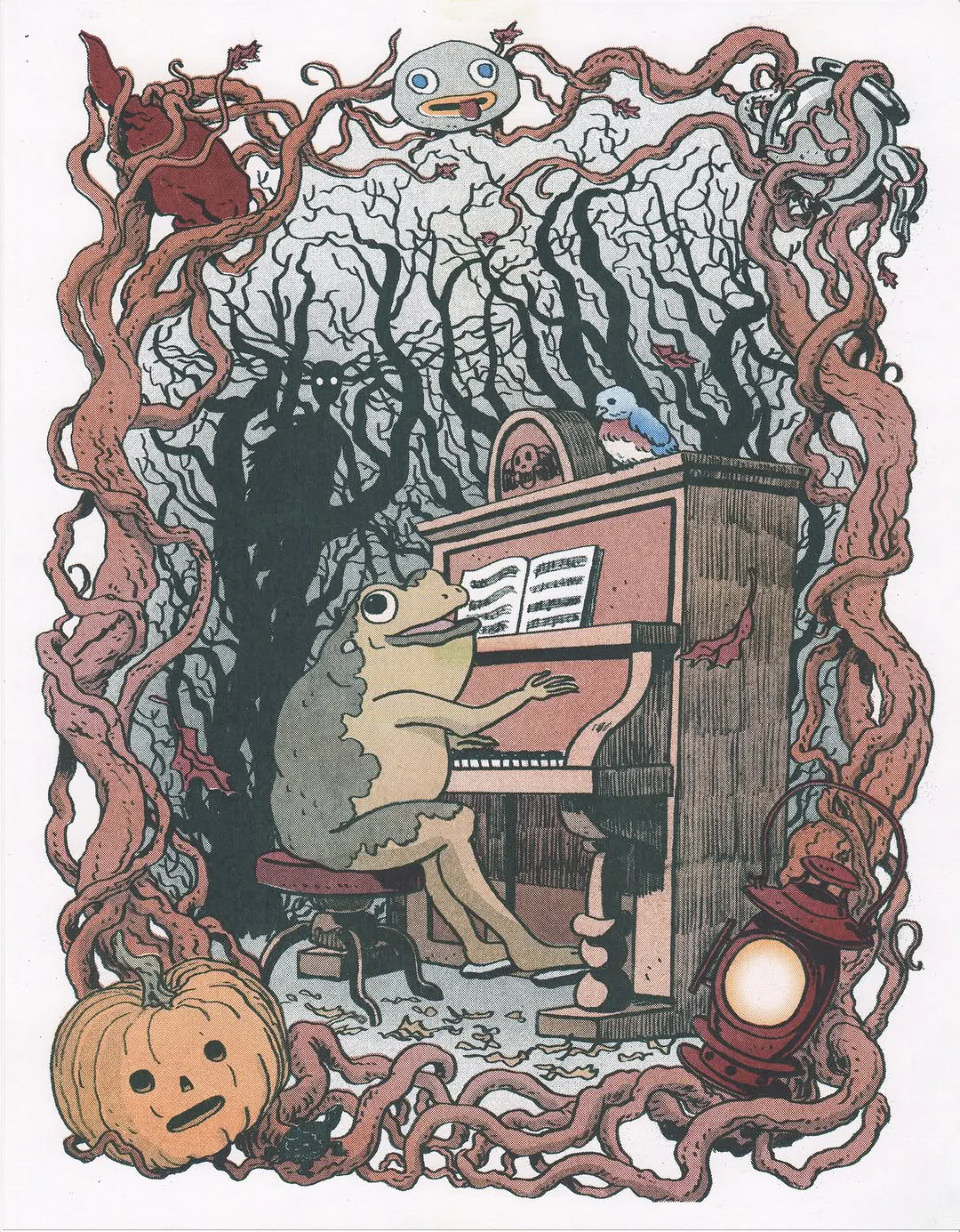 Matt Emmons - Over the Garden Wall Risograph