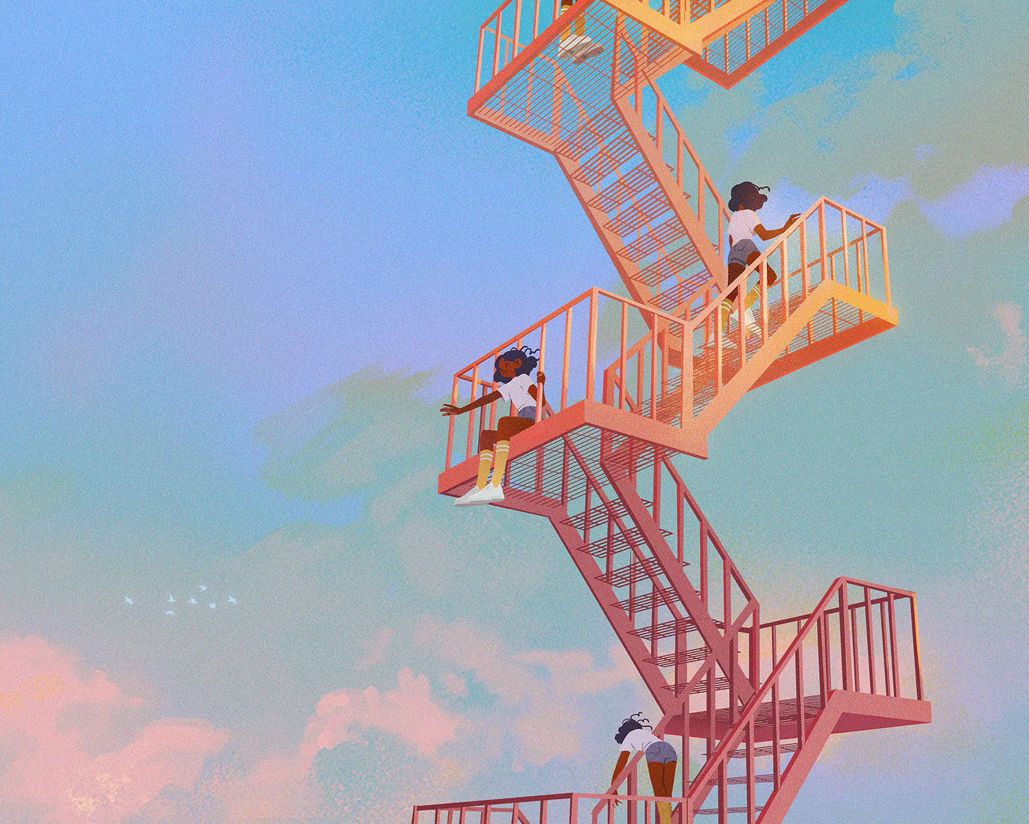 Nadaskii - Staircase Print