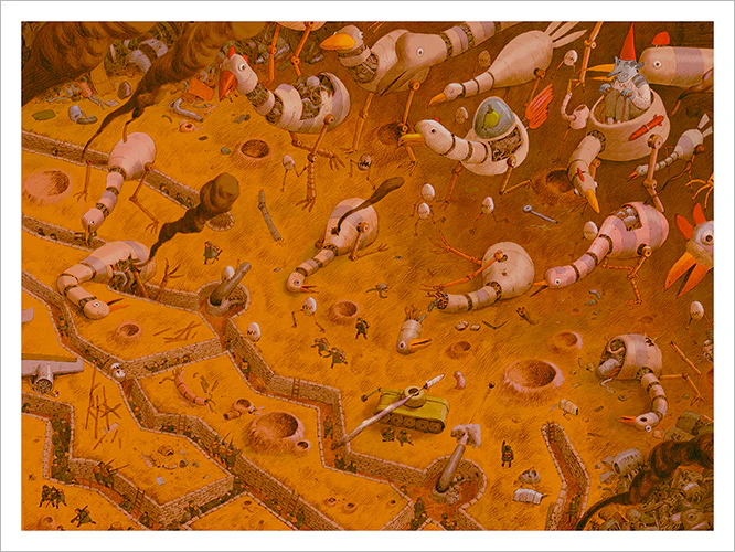 Nik Henderson - Attack Of The Robo Birds Print - Image 2