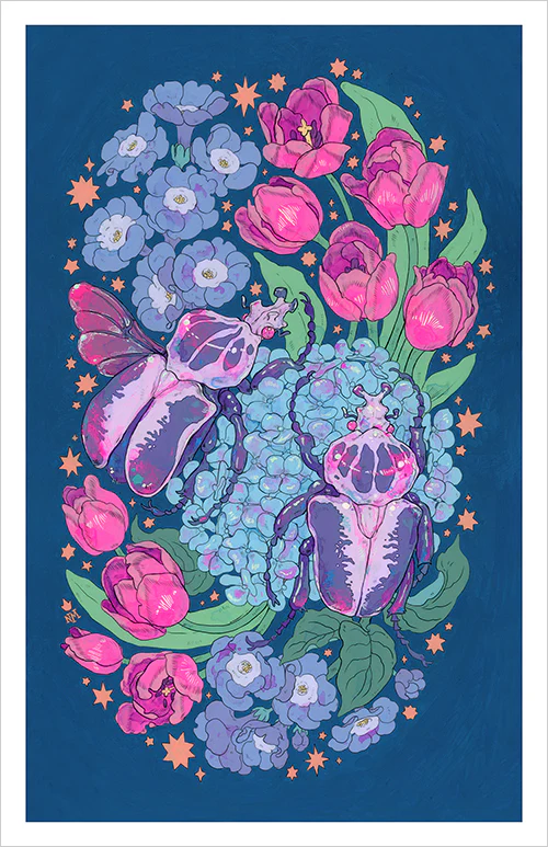 Niky Motekallem - Kissing at the Blush of Dawn Print - Image 2