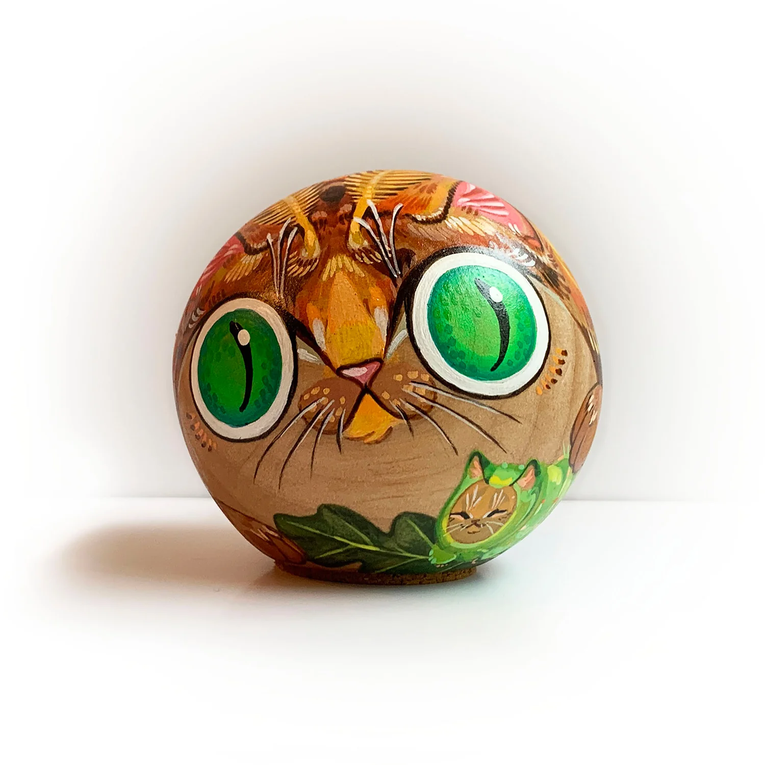 Paper Puffin - Curio Cat (Polyphemus Moth and Caterpillar) - Image 2