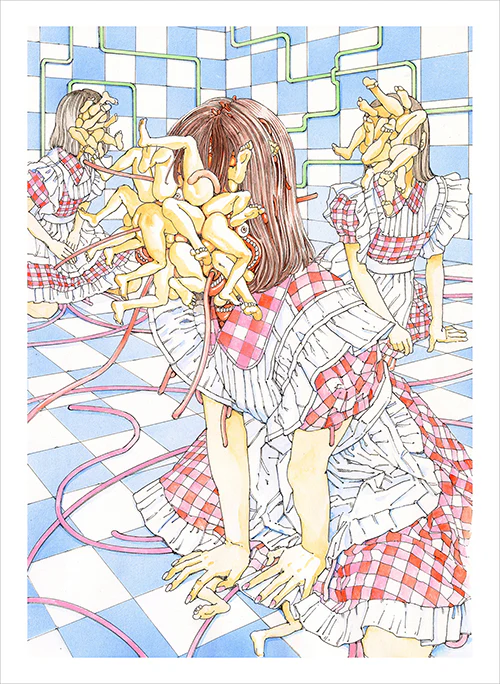 Shintaro Kago - Maid Cafe Print - Image 2