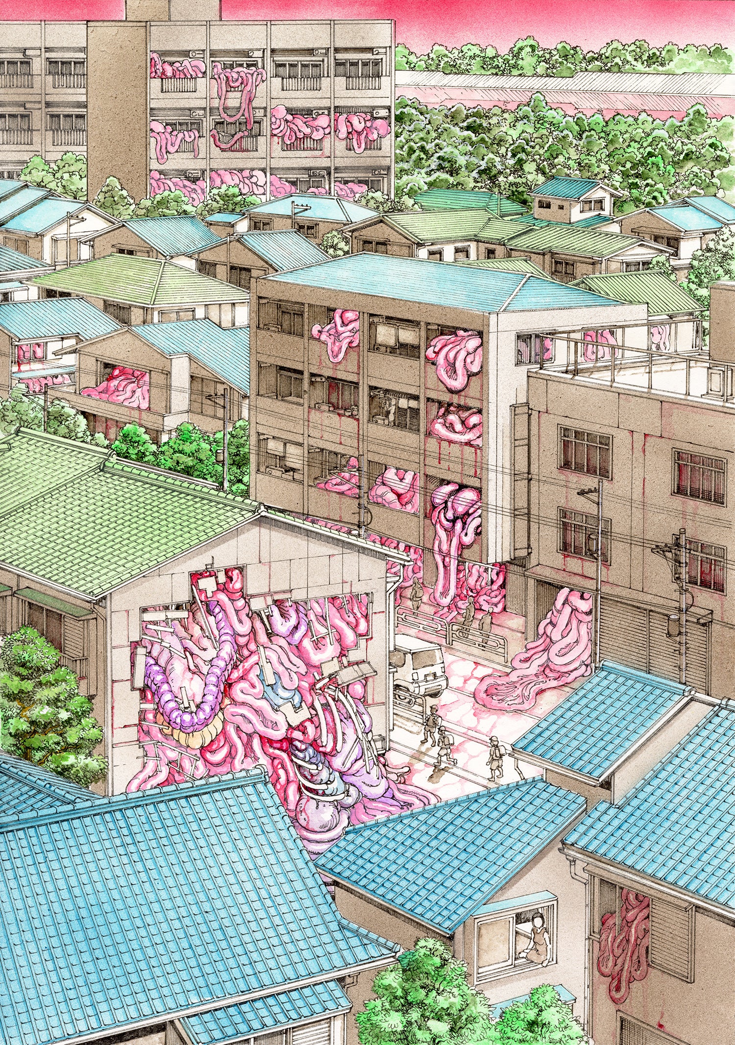 Shintaro Kago - Town at Dusk - Image 2
