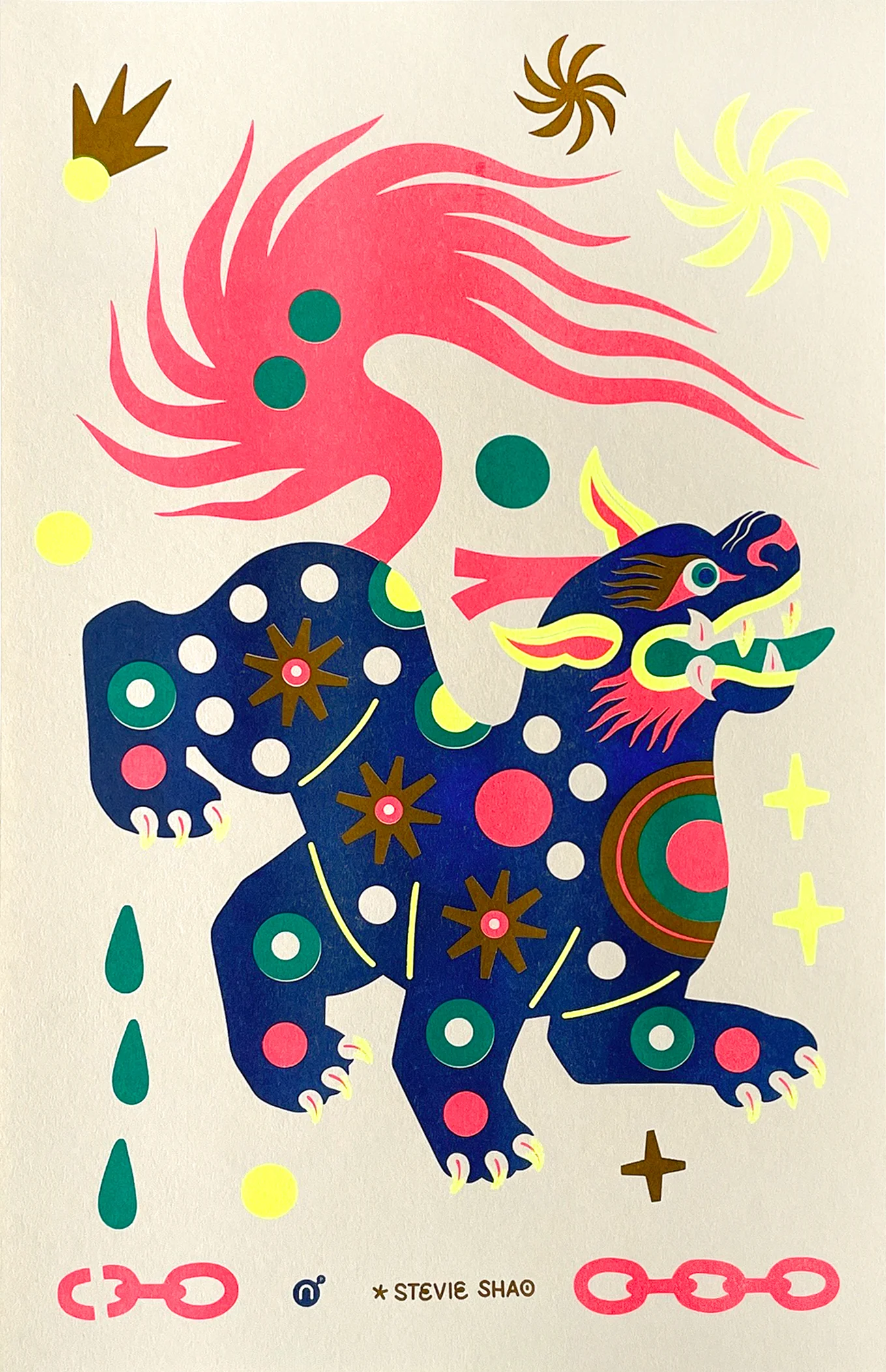 Stevie Shao - Pixiu Risograph