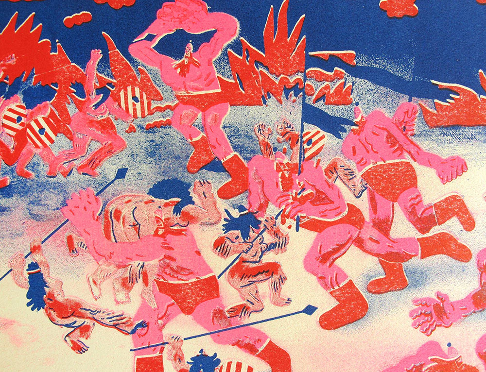 Timothy Lamb - The Amazon War Risograph - Image 3
