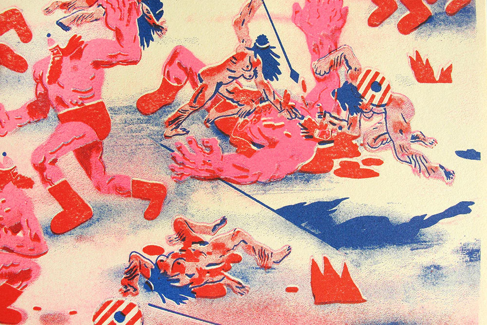 Timothy Lamb - The Amazon War Risograph - Image 4
