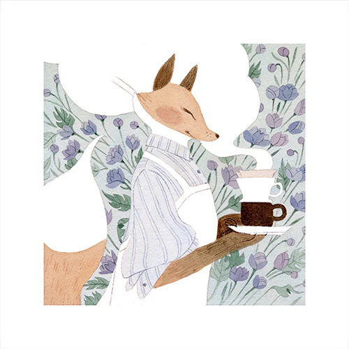 Vanessa Gillings - Caffeinated Critters: Fox Print - Image 2